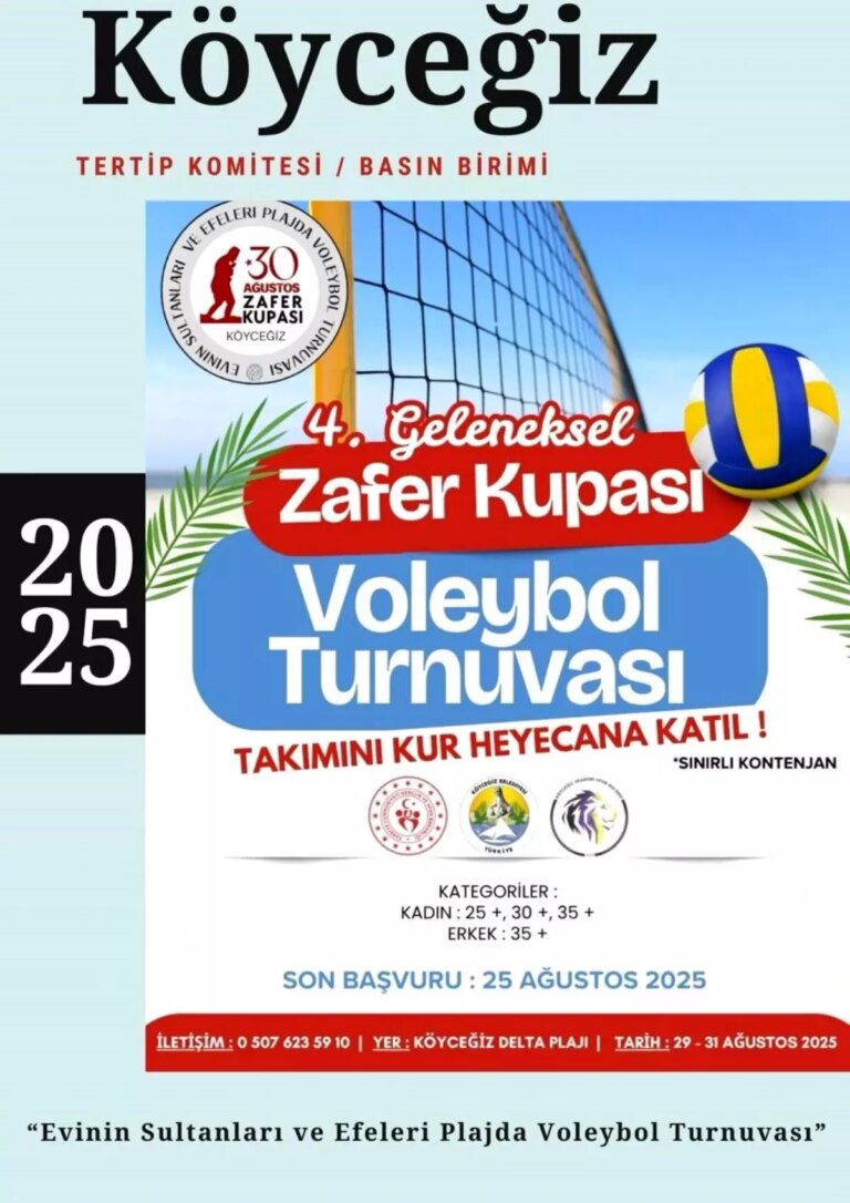 koycegizde 4 geleneksel 30 agustos zafer kupasi plaj voleybol turnuvasi duzenleniyor 7611fcwO